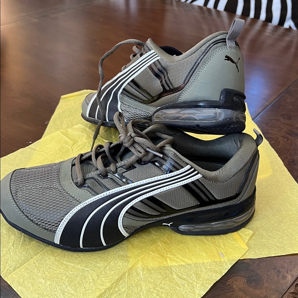 Mens Green Puma Athletic shoes - Picture 10 of 11